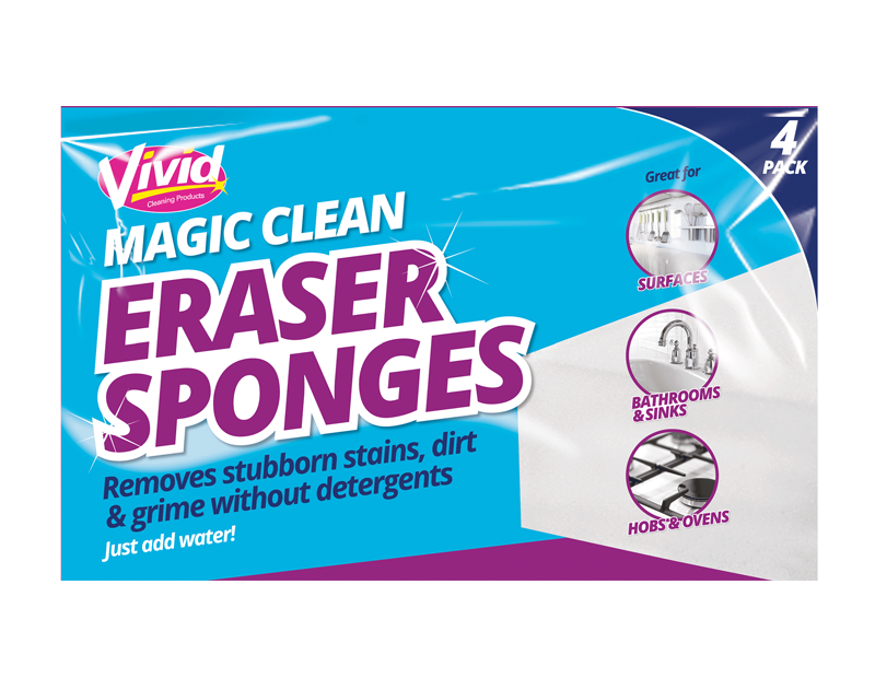 Cleaning Eraser Sponges - 4 Pack